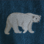 Peignoir brodé mixte Spitzberg Abîme - Sylvie Thiriez
