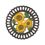 Dessous de plat Tournesol jaune D20 - Comptoir de Famille