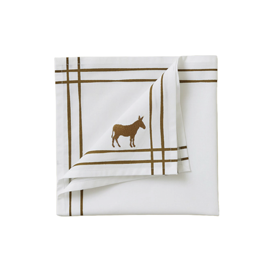 Serviette de table RDV Au pré mascarpone - Sylvie Thiriez 