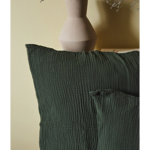 Taie d'oreiller Gaze de coton Kaki - Sylvie Thiriez