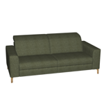 Canapé Fratino BB200 Bultex/Pieds chène/Tissu Wembley Forest