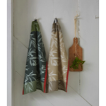 Torchon jacquard - l'Oliveraie vert - 50x70 - Sylvie Thiriez