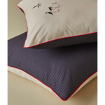 Taie d'oreiller brodée Marée basse - Sylvie Thiriez 