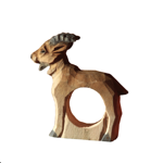 Rond de serviette en bois sculpté 