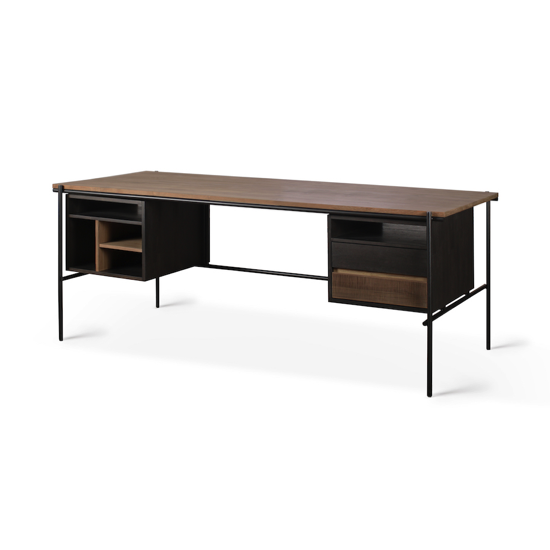 Bureau Oscar en Teck avec tiroirs 