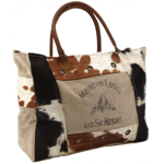 Sac coton + peau de vache L48