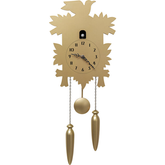 Horloge Cuckoo bird matt gold - Kare Design