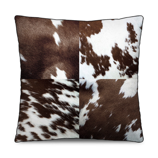 Coussin velours Peau de vache - 45x45 cm