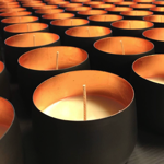 Bougie végétale parfumée 260g  - Or