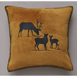 Housse de coussin polaire brode Highlands - 45x45 - Sylvie Thiriez