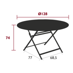 Table Caractère - D128 - Fermob