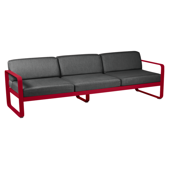 Canapé 3 Places Bellevie coussin Gris Graphite - Fermob 