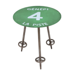 Table d'appoint métal piste verte Génépi 4 - Chehoma