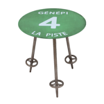 Table d'appoint mtal piste verte Gnpi 4 - Chehoma