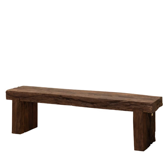 Banc d'extérieur en bois de chemin de fer 