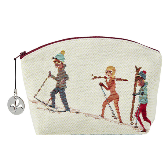 Trousse fond blanc 15x20 - Ski scenes