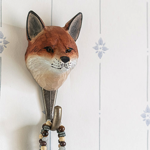 Crochet sculpté à la main renard