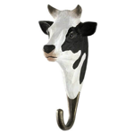 Crochet sculpt  la main vache noire et blanche