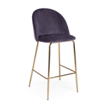 Tabouret bar Carry velours