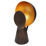 Mini lampe noire / Or Hide &amp; Seek - Chehoma