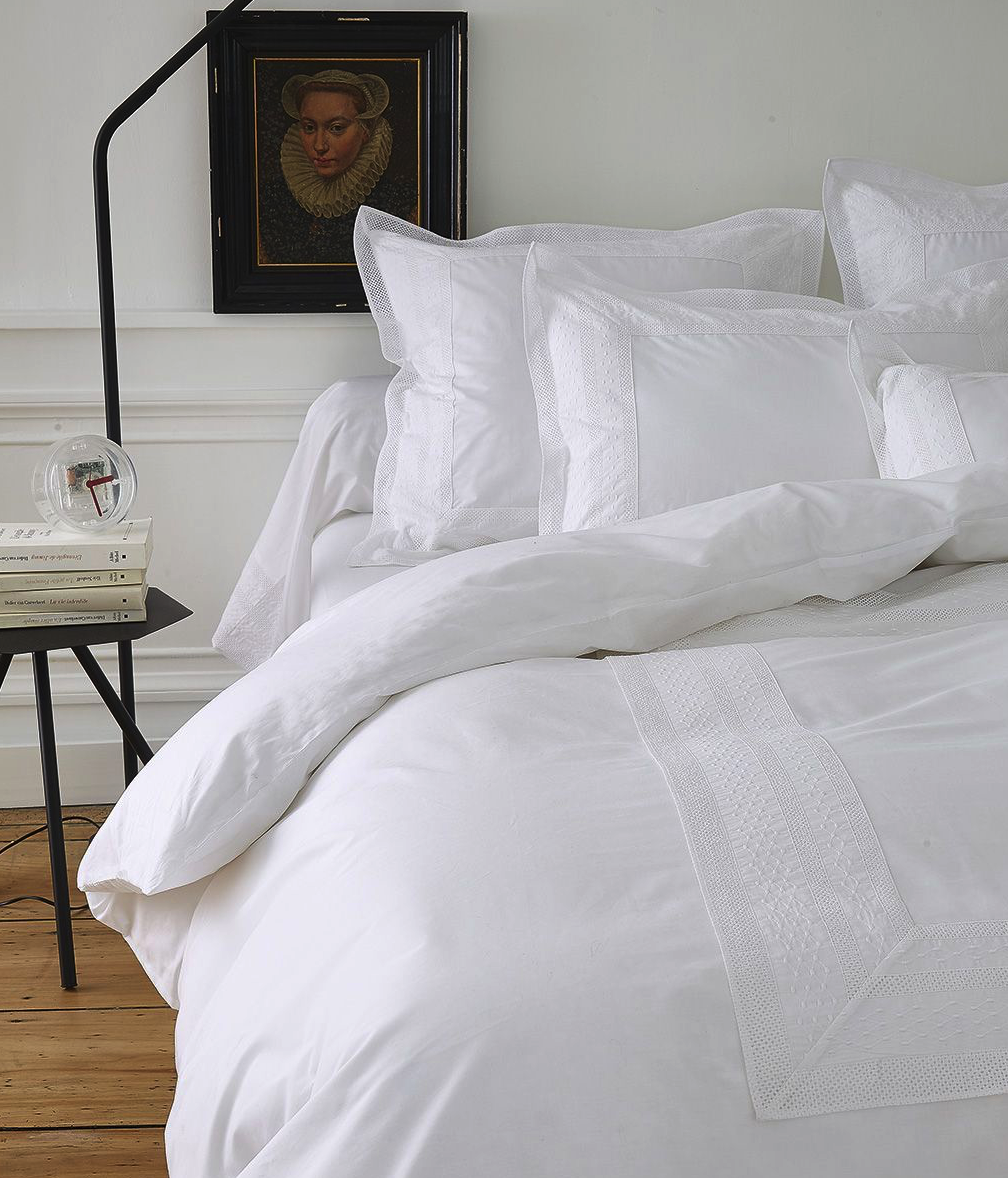 Housse de couette percale Bloem Sylvie Thiriez - Blancollection