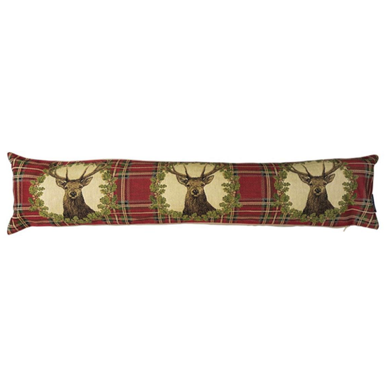 Boudin de porte tartan cerf 90 cm