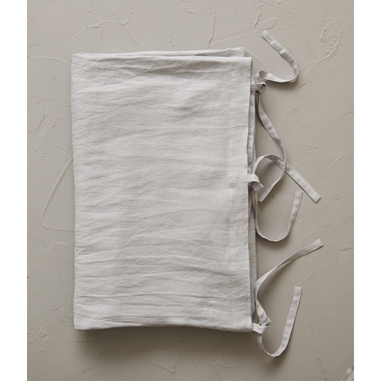 Housse de couette Lin Stone Washed Gris Plume - Sylvie Thiriez
