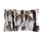 Coussin Ottawa lapin et lin naturel 40x60 - Angel des Montagnes