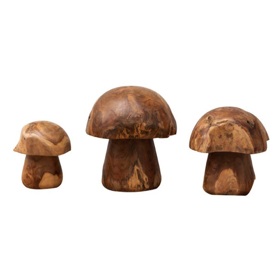 Champignon en teck PM - Chehoma