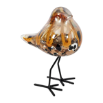 Déco moineau brun en verre - Côté Table