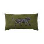 Housse de coussin 30x60 Léo Kaki - Sylvie Thiriez