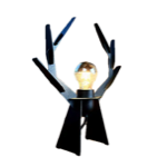 Mr Cerf - Lampe à poser Noire - Altiligne