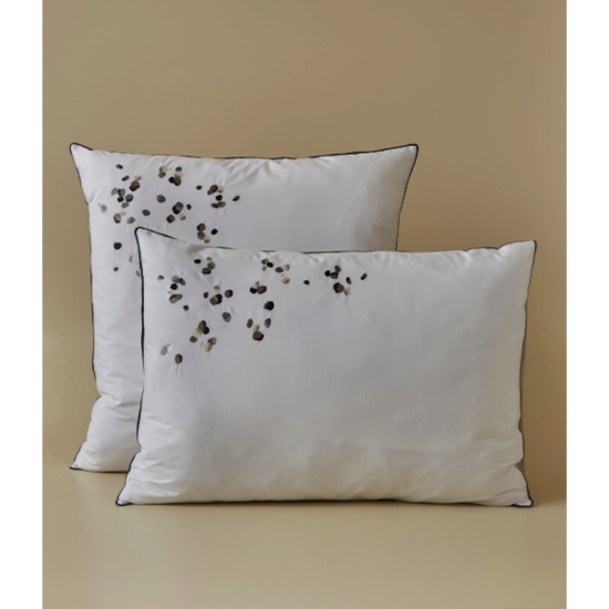 Taie d'oreiller brodée Promesse - Sylvie Thiriez