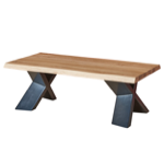 Table basse Forest pied mtal 120x60 