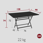Table Caractère 128x90 - Fermob