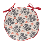 Galette de chaise Rosette D40 cm - Comptoir de Famille
