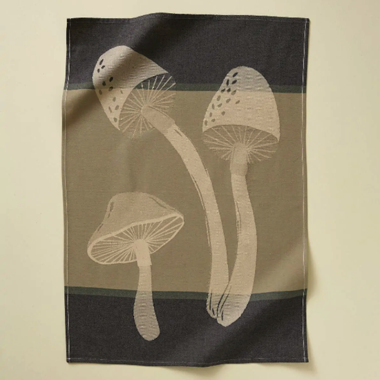 Torchon jacquard - Automne gris - 50x70 - Sylvie Thiriez