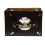 Abat jour  poser dcoupe cerfs - 25x25 cm