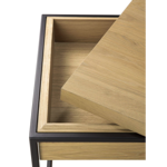 Table d'appoint en chêne monolithe