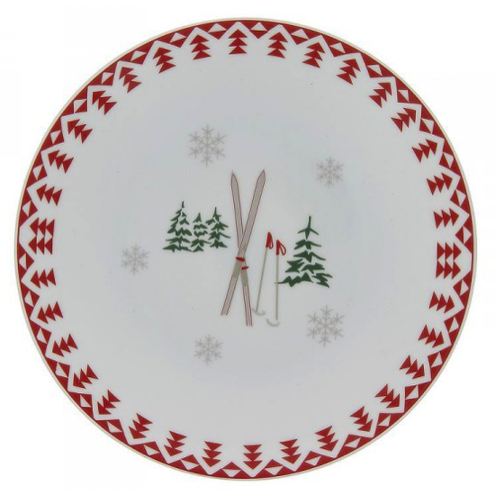 Assiette à dessert en porcelaine - Les confins