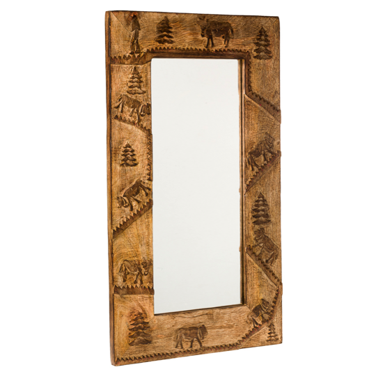 Miroir en bois Brulé - Poya