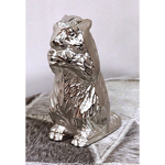 Figurine aluminium marmotte