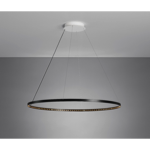 Suspension Circle avec boîtier Ø80 - noire 