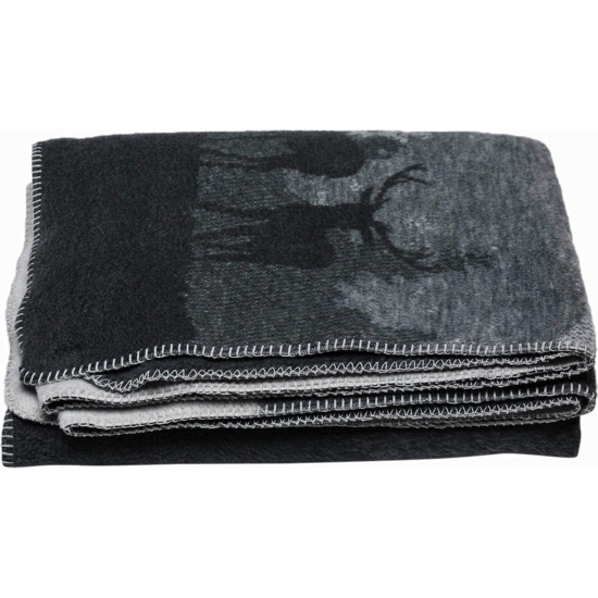 Savona Plaid 150X200 Paysages d'Hiver - Anthracite