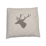 Silvretta Housse de coussin - Cerf - 50x50 - Gris feutre
