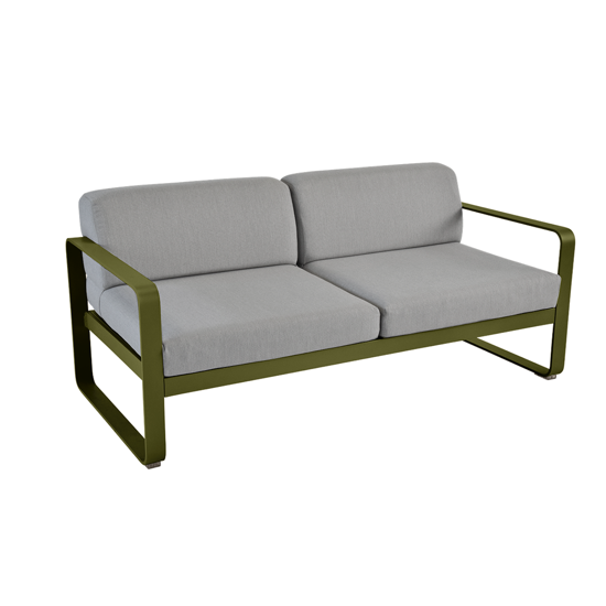 Canapé 2 Places Bellevie coussin Gris Flannelle - Fermob