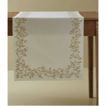 Chemin de table Lueur d'hiver Mascarpone - Sylvie Thiriez