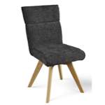Chaise Ambre pivotante pieds Bois