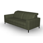 Canapé Fratino BB200 2RELAX électrique -Bultex/Pieds chène/Tissu Wembley Forest