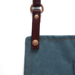 Tablier en cuir et toile vintage n°325 - Dénim foncé